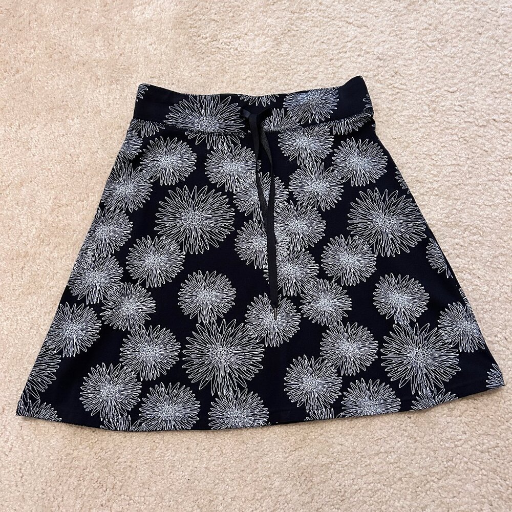 Women’s Black Floral Skirt